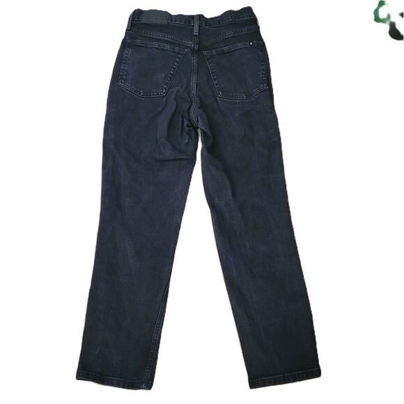 Everlane The Original Cheeky Jean‎ Washed Black Womens Size 25 Crop - Picture 3 of 11